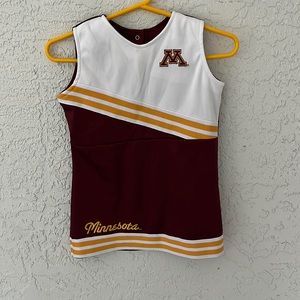 Gophers cheer dress for toddler.
